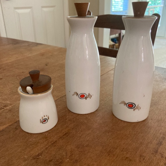 Mid-century modern, vintage Japanese cruet set - Picture 2 of 5